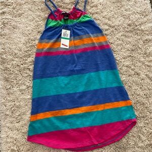 1-2026A. Planet Gold Multicolor Striped Summer top NWT